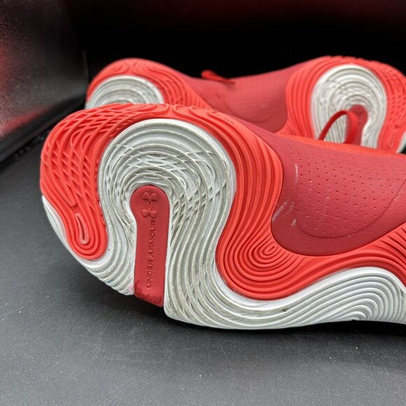 EUC Under‎ Armour Men’s Anatomix Spawn Mid Micro G Red Size 12 3021262-604 - Picture 10 of 15